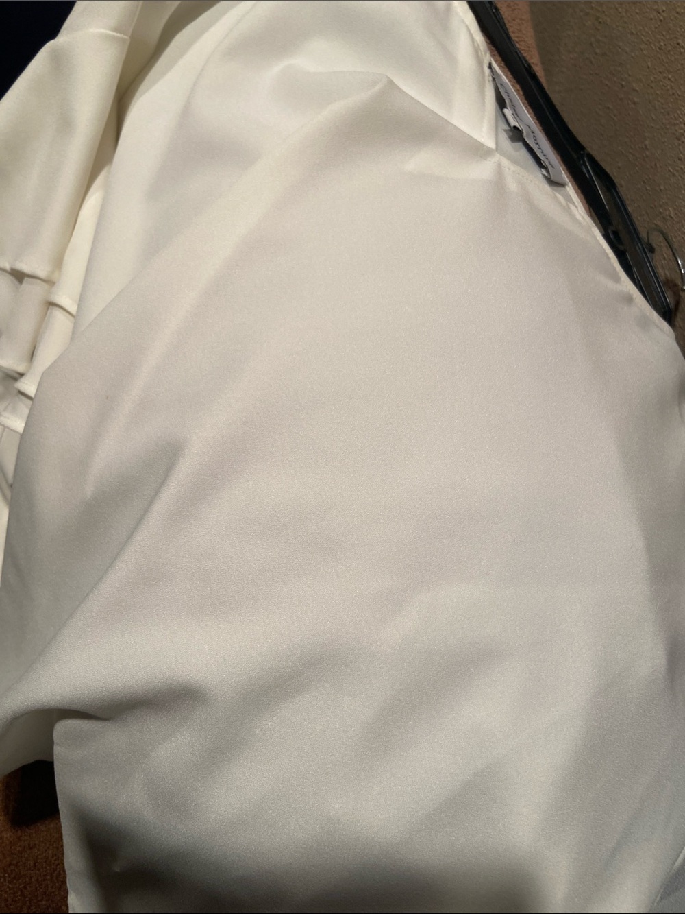 White Ruffle Sleeve Blouse - Picture 7 of 8